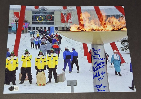 Cool Runnings cast autographed 11x14 Beckett COA