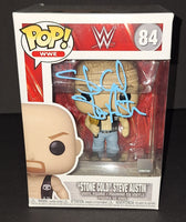 Stone Cold Steve Austin Autographed Funko Beckett Witness COA