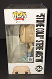 Stone Cold Steve Austin Autographed Funko Beckett Witness COA