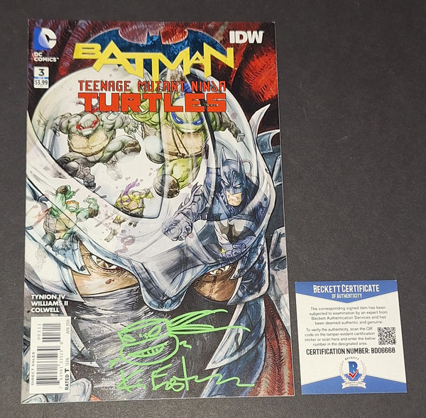 Kevin Eastman autographed comic Beckett COA