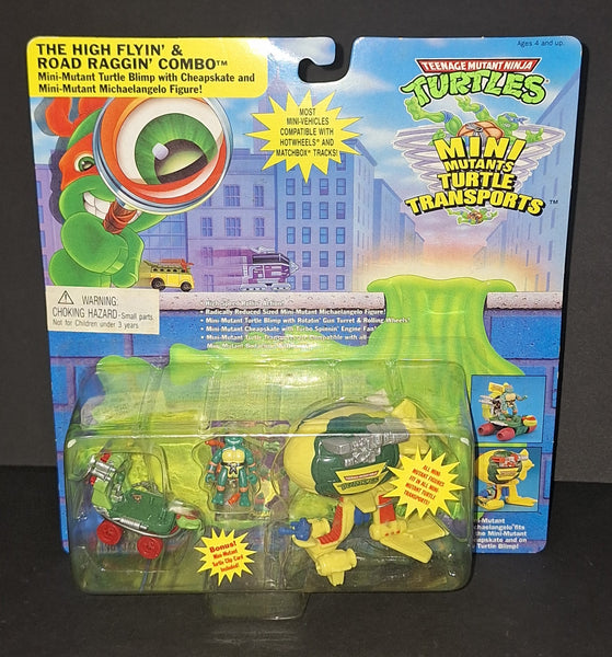 Sealed Unopened 1994 TMNT Mini Mutants Turtle Transports The High Flyin' & Road Raggin' Combo MOC