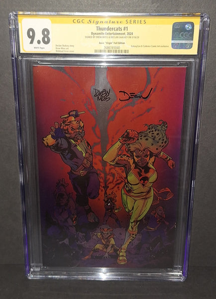Drew Moss and Declan Shalvey autographed Thundercats comic CGC 9.8