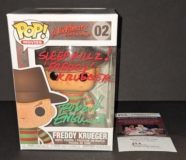 Robert Englund autographed Funko JSA COA