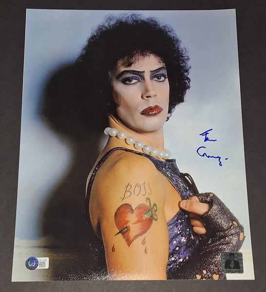 Tim Curry autographed 11x14 Beckett Witness COA
