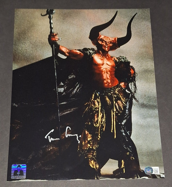 Tim Curry autographed 11x14 Beckett Witness COA
