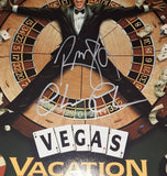 Chevy Chase and Randy Quaid autographed 11x17 Beckett COA