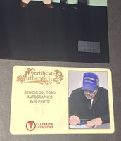 Benicio Del Toro autographed 8x10 Celebrity Authentics COA