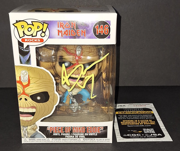 Bruce Dickinson Autographed Funko JSA COA