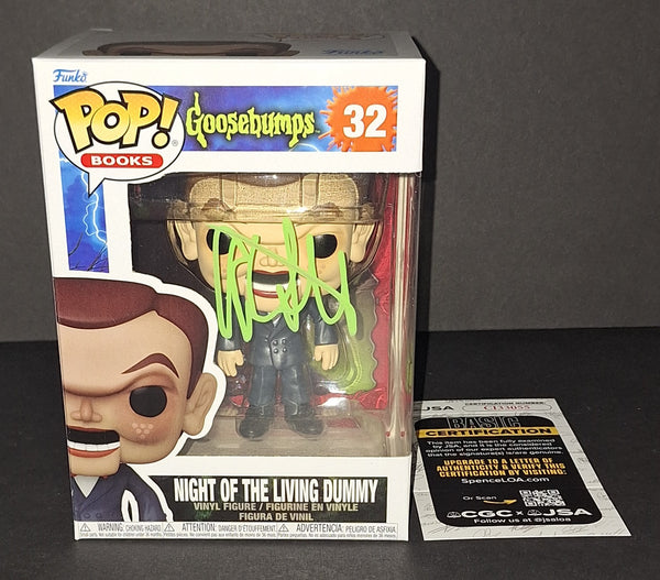 R.L. Stine Autographed Funko JSA COA