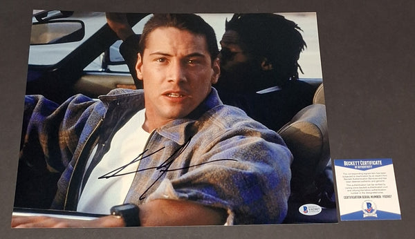 Keanu Reeves autographed 11x14 Beckett COA