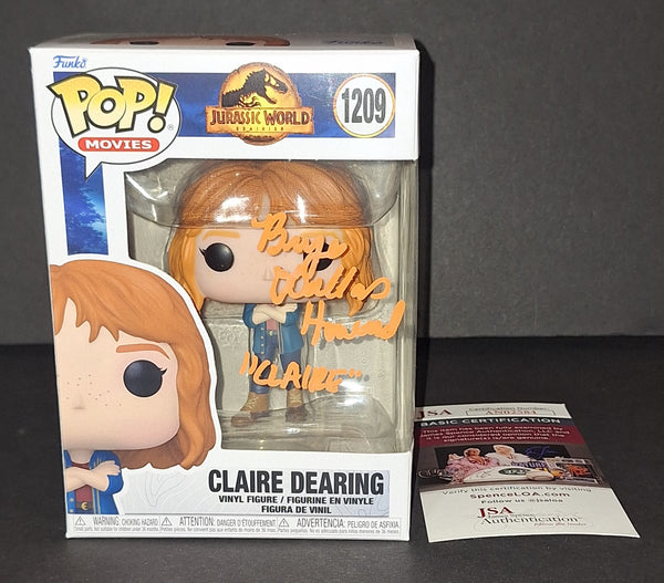 Bryce Dallas Howard autographed Funko JSA COA