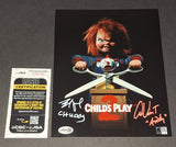 Brad Dourif and Alex Vincent Autographed 8x10 JSA COA