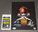 Brad Dourif and Alex Vincent Autographed 8x10 JSA COA