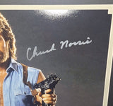 Chuck Norris autographed and matted 11x14 Beckett Witness COA
