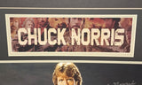 Chuck Norris autographed and matted 11x14 Beckett Witness COA