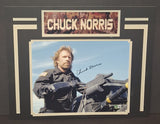 Chuck Norris autographed and matted 11x14 Beckett Witness COA