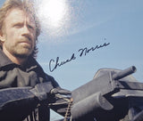 Chuck Norris autographed and matted 11x14 Beckett Witness COA