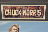 Chuck Norris autographed and matted 11x14 Beckett Witness COA