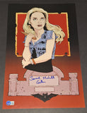 Sarah Michelle Gellar autographed 11x17 Beckett COA