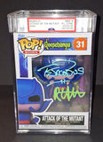 R.L. Stine and Tim Jacobus Signed Autographed Funko JSA PSA Mint 9