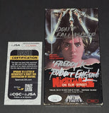 Robert Englund autographed VHS JSA COA