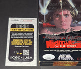 Robert Englund autographed VHS JSA COA