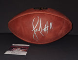 Larry Fitzgerald Autographed Football JSA COA
