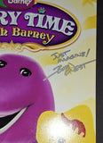 Barney and Friends autographed 11x17 JSA COA