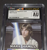 Mark Hamill autographed cut card JSA/CGC COA