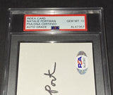 Natalie Portman Autographed Signature Cut Card PSA/DNA COA