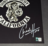 Charlie Hunnam and Ron Perlman autographed 8x10 JSA COA