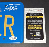 Cheech and Chong autographed license plate JSA COA