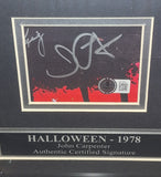 John Carpenter autographed and framed signature Halloween Beckett COA