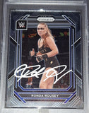 Ronda Rousy autographed card WWE Panini Prizm MAS COA
