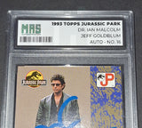 Jeff Goldblum autographed card Jurassic Park Dr. Ian Malcolm MAS COA