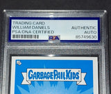 William Daniels Signed Autographed Card Garbage Pail Kids Boy Meets World PSA COA