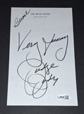 Judge Judy Signed Autographed White House Stationary Sheet JSA COA