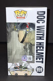 Christopher Lloyd Signed Autographed Funko Doc With Helmet Beckett COA