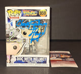 Christopher Lloyd Signed Autographed Funko Doc With Helmet JSA COA