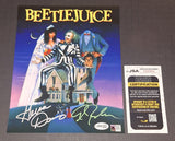 Geena Davis And Alec Baldwin Signed Autographed 8x10 Beetlejuice JSA COA