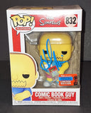Hank Azaria Signed Autographed The Simpsons Comic Book Guy Funko Beckett COA