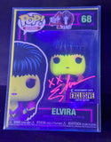 Cassandra Peterson Elvira Signed Autographed Funko Blacklight Beckett COA