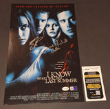 Sarah Michelle Gellar Ryan Phillippe Signed Autographed 11x17 JSA COA