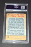Michael Jordan Card Chicago Bulls 1991/92 Fleer Team Leader PSA 7