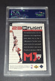 Michael Jordan Card Chicago Bulls 1998 Upper Deck Living Legends In Flight PSA 7