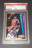 Michael Jordan 1992 Fleer Slam Dunk Chicago Bulls card PSA 8