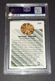 Michael Jordan 1993 Fleer League Leader Chicago Bulls card PSA 8