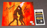 Hayden Christensen Ewan McGregor Signed Autographed 8x10 Star Wars JSA COA