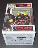 Kane Hodder Tom Savini Signed Autographed Funko Jason Friday The 13th JSA COA