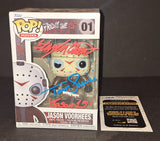 Tom Savini Schulyer White Signed Autographed Funko Jason Friday 13th JSA COA